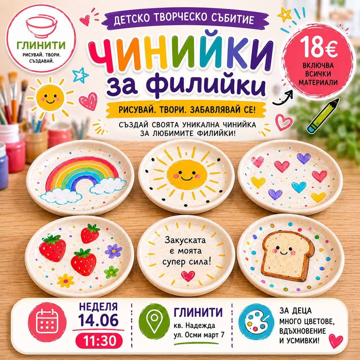 Чинийки за филийки